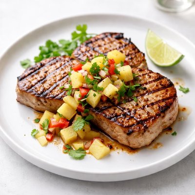Image of Pineapple Grilled Pork Chops