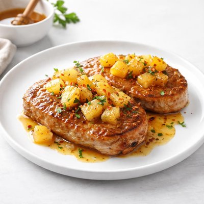 Image of Pineapple Honey Pork Chops