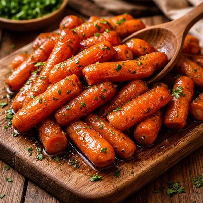 Image of Pineapple Juice Brown Sugar Glazed Baby Carrots