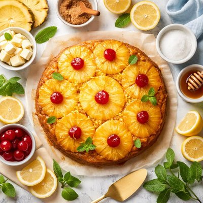 Image of Pineapple Lemon Upside Down Cake