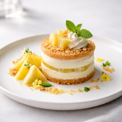 Image of Pineapple N Biscuit Creamy Delight