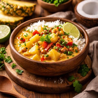 Image of Pineapple or Apple Coconut Curry