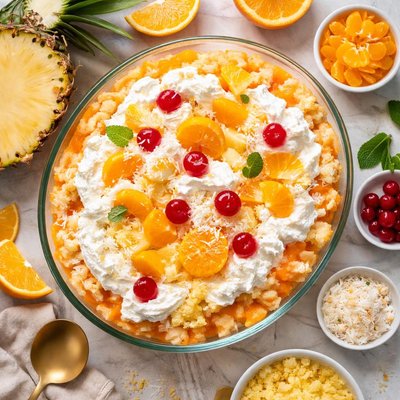 Image of Pineapple Orange Jello Dessert
