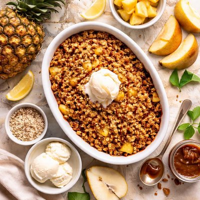 Image of Pineapple Pear Crisp