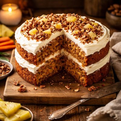 Image of Pineapple Pecan Carrot Cake