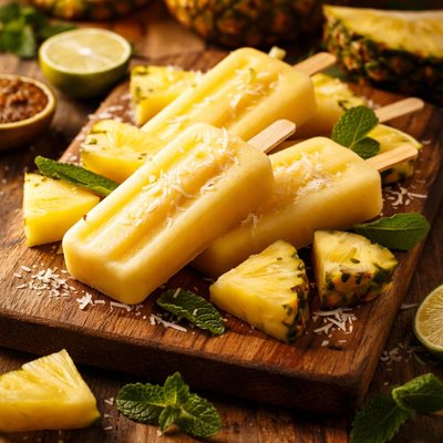Image of Pineapple Popsicles