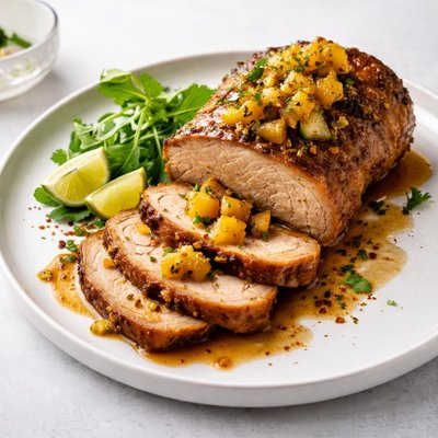 Image of Pineapple Pork Roast Convection Microwave
