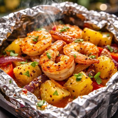 Image of Pineapple Shrimp Packets