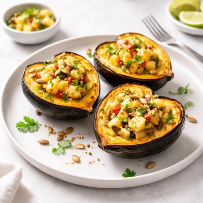 Image of Pineapple Stuffed Acorn Squash