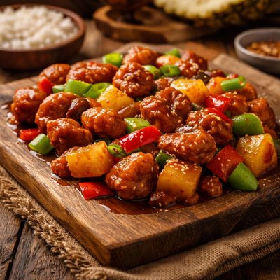 Image of Pineapple Sweet and Sour Seitan