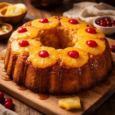 Image of Pineapple Upside Down Bundt Cake