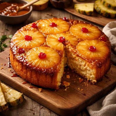 Image of Pineapple Upside Down Gouda Cake