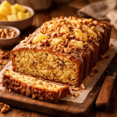 Image of Pineapple Walnut Cake