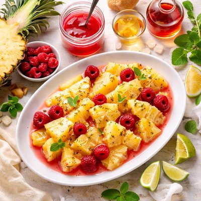 Image of Pineapple with Kirsch Syrup