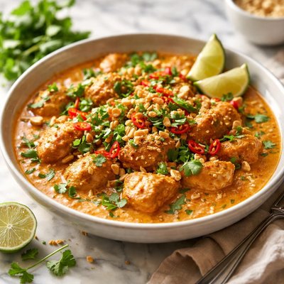 Image of Pink Adobe Peanut Chicken