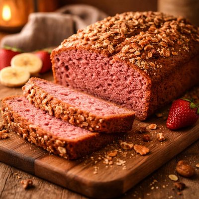 Image of Pink Banana Bread