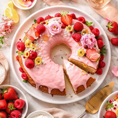 Image of Pink Chablis Wine Cake