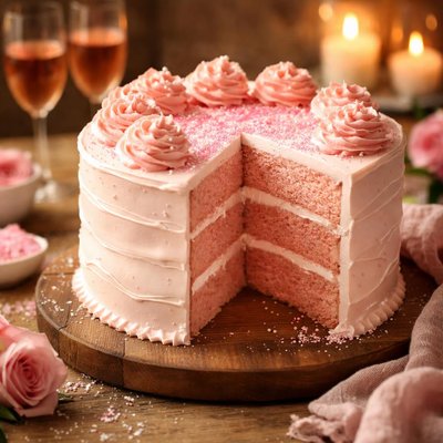 Image of Pink Champagne Cake