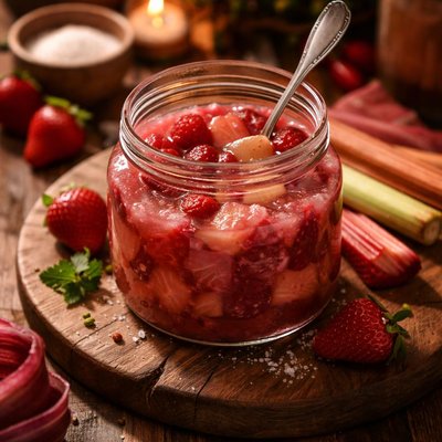 Image of Pink Fruit Compote