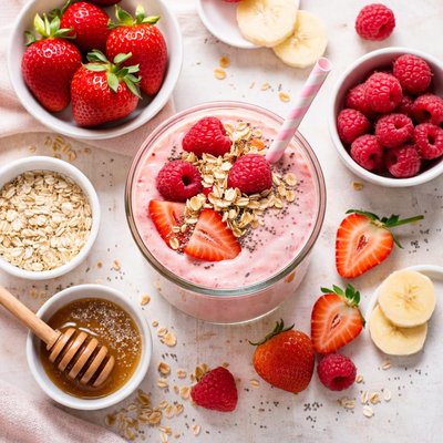 Image of Pink Oaty Smoothie