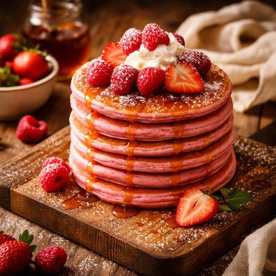 Image of Pink Pancakes