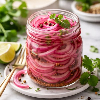 Image of Cebollas rosadas encurtidas bajas en sodio