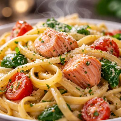 Image of Pink Salmon Pasta