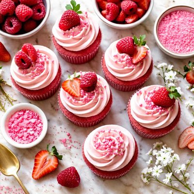Image of Pink Velvet Cupcakes