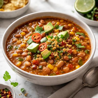 Image of Pinto Bean and Corn Soup