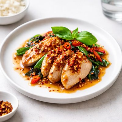 Image of Piquant Chicken with Basil Oamc