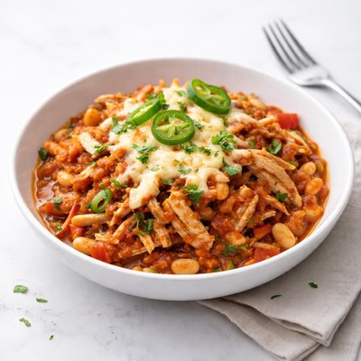 Image of Piquante Chicken and Beans with Cheese Crock Pot