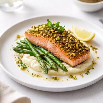 Image of Pistachio Baked Salmon