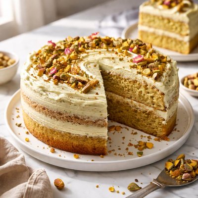 Image of Pistachio Cake from Scratch