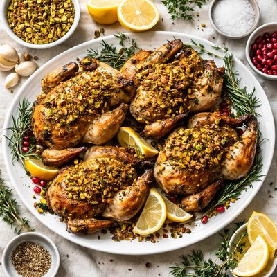 Image of Pistachio Crusted Cornish Game Hens