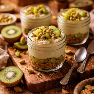 Image of Pistachio Kiwi Dessert