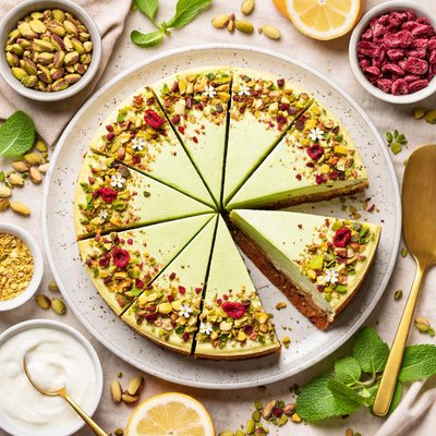 Image of Vegan Pistachio Mousse Cake
