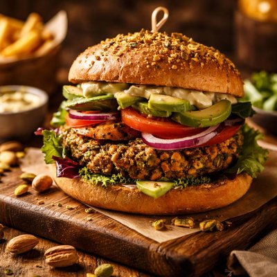 Image of Pistachio Veggie Burger