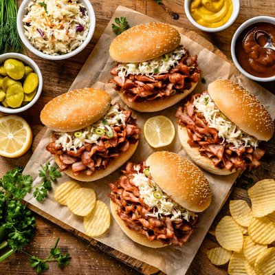 Image of Pittsburgh Ham Barbecue Sandwiches