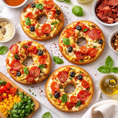 Image of Pizza Bagel Omelets