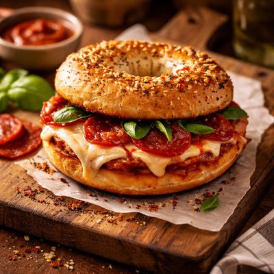 Image of Pizza Bagel Sandwich