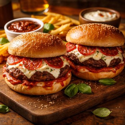 Image of Pizza Burgers for 2