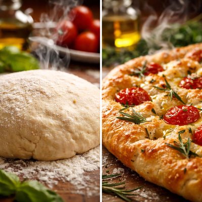 Image of Pizza Dough and Bonus Focaccia Bread