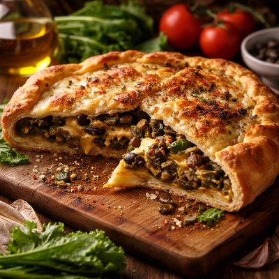 Image of Pizza Escarole Escarole Pie Italian
