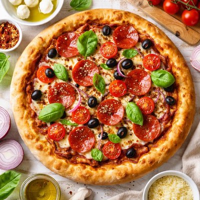 Image of Pizza Homemade Thick Crust