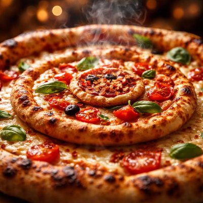 Image of Pizza in a Pizza