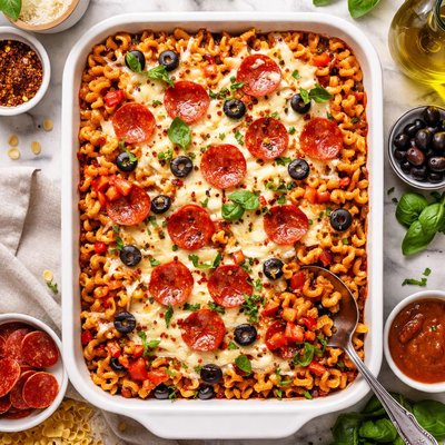 Image of Pizza Macaroni Casserole