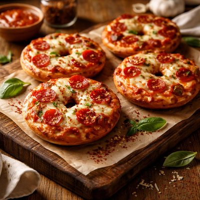 Image of Pizza on a Bagel