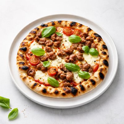Image of Pizza on the Grill W Sausage Mozzarella