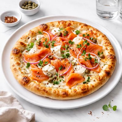 Image of Pizza Topping Smoked Salmon Pizza