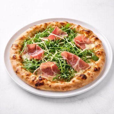 Image of Pizza with Arugula and Prosciutto
